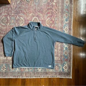 Women’s Orvis XL Blue Heathered Quarter Zip sweater